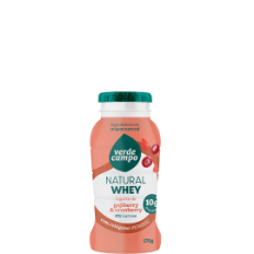 Iogurte Natural Whey Cranberry e Goji berry Com Adição de Colágeno Verisol 10g de Proteína Verde Campo 170g