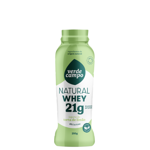 Iogurte Natural Whey Torta de Limão 21g de Proteína Verde Campo 250g