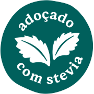 Adoçado com stevia, oferecendo sabor delicioso com menos açúcar e uma escolha mais equilibrada.